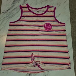 Girl Striped Shirt Size L 12/14